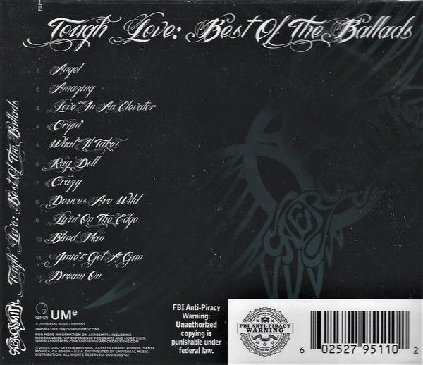 Cd Aerosmith - Tough Love: Best Of The Ballads Interprete Aerosmith (2012) [usado]