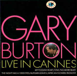 Cd Gary Burton - Live In Cannes Interprete Gary Burton [usado]