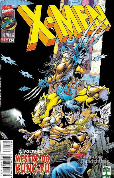 Gibi X-men Nº 126 - Formatinho Autor a Volta do Mestre do Kung-fu (1999) [usado]