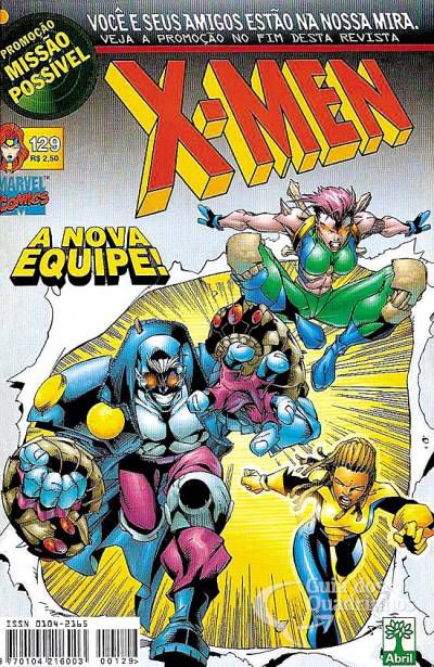 Gibi X-men Nº 129 - Formatinho Autor a Nova Equipe! (1999) [usado]