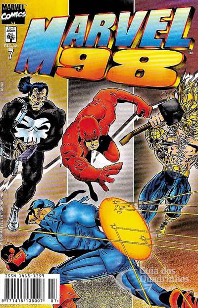 Gibi Marvel 98 Nº 07 - Formatinho Autor Marvel (1998) [usado]
