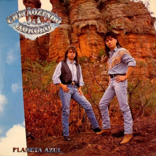 Disco de Vinil Chitãozinho & Xororó - Planeta Azul Interprete Chitãozinho & Xororó (1991) [usado]