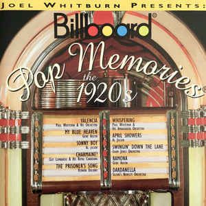 Cd Various - Billboard Pop Memories - The 1920s Interprete Vários (1994) [usado]