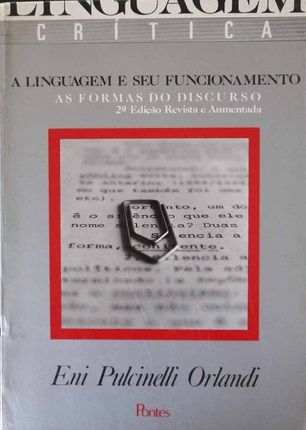 Livro Linguagem e seu Funcionamento, a Autor Orlandi, Eni Pulcinelli (1987) [usado]