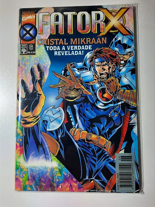 Gibi Fator X Nº 06 - Formatinho Autor Cristal Mikraan Toda a Verdade Revelada! (1997) [usado]