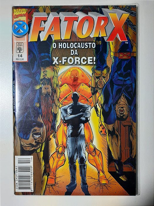 Gibi Fator X Nº 14 - Formatinho Autor o Holocausto da X-force! (1998) [usado]