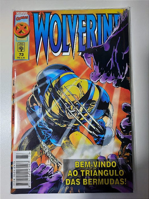 Gibi Wolverine Nº 73 - Formatinho Autor Bem-vindo ao Triângulo das Bermudas! (1998) [usado]