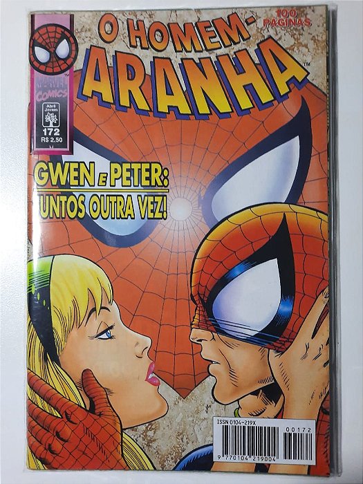 Gibi Homem Aranha Nº 172 - Formatinho Autor Gwen e Peter (1997) [usado]