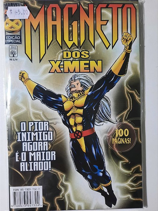 Gibi Magneto dos X-men Autor o Pior Inimigo Agora é o Maior Aliado! (1998) [usado]