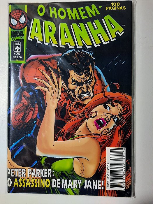 Gibi Homem Aranha Nº 175 - Formatinho Autor Peter Parker (1998) [usado]