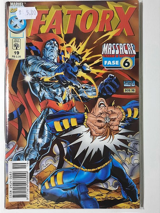 Gibi Fator X Nº 19 - Formatinho Autor Massacre Fase 6 (1998) [usado]