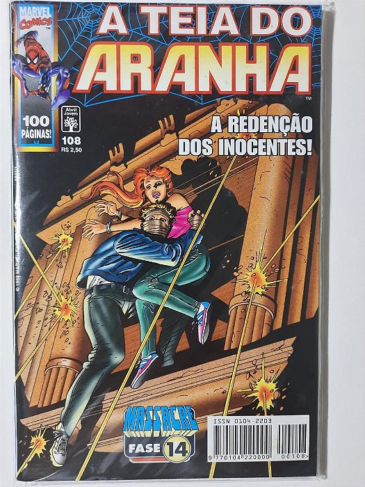 Gibi a Teia do Aranha N° 108 - Formatinho Autor a Redenção dos Inocentes ! (1998) [usado]