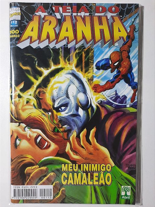 Gibi a Teia do Aranha N° 112 - Formatinho Autor Meu Inimigo Camaleão (1999) [usado]