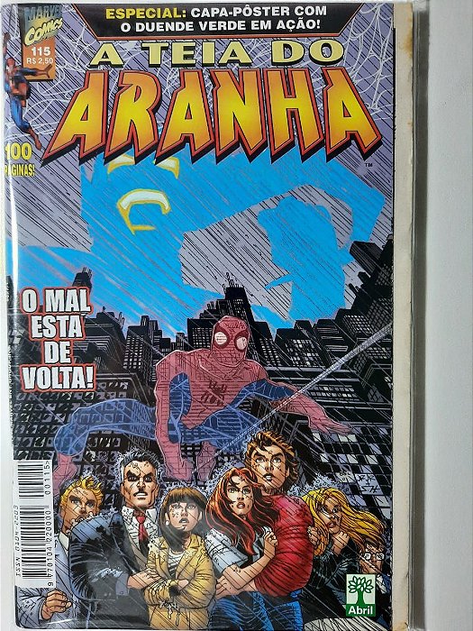 Gibi a Teia do Aranha N° 115 - Formatinho Autor o Mal Está de Volta ! (1999) [usado]