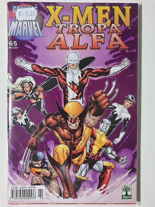 Gibi X-men N° 65 - Formatinho Autor Tropa Alfa (1999) [usado]