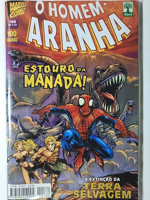 Gibi Homem Aranha Nº 189 - Formatinho Autor Estouro da Manada (1999) [usado]