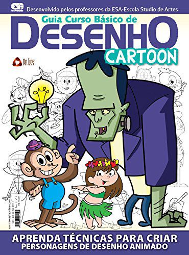 Revista Guia Curso Básico de Desenho Cartoon Autor Ed. On Line [usado]