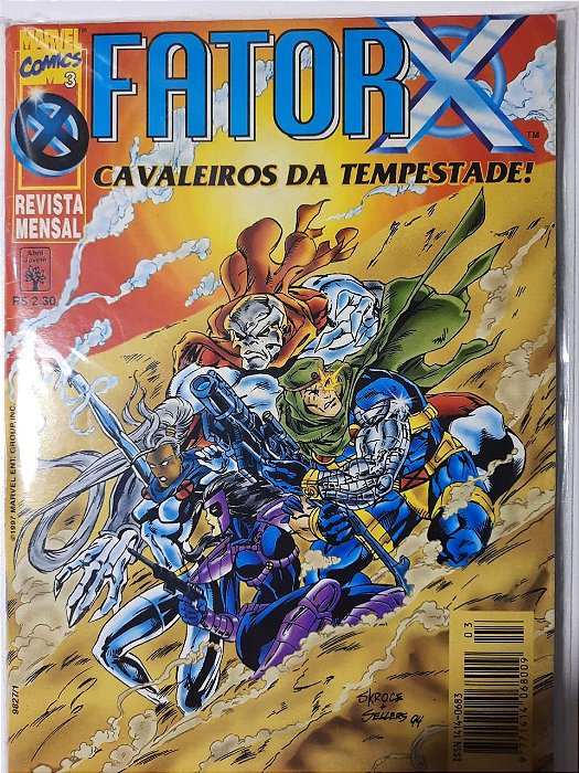 Gibi Fator X Nº 03 - Formatinho Autor Cavaleiros da Tempestade (1997) [usado]