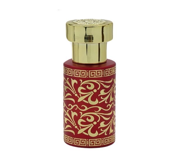 Frasco Fatihah Red Gold 30ml e Válvula Tampa Luxo Rosca 15/400