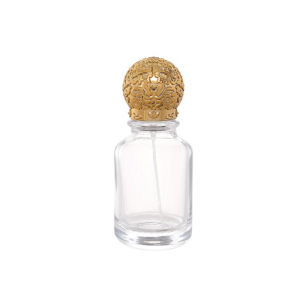 Frasco Globe Gold 50ml e Válvula Tampa Luxo 15/400