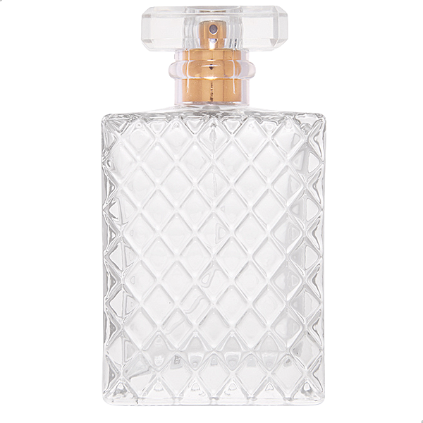 Frasco Cristale 100ml Válvula Dourada Tampa Luxo 15/410