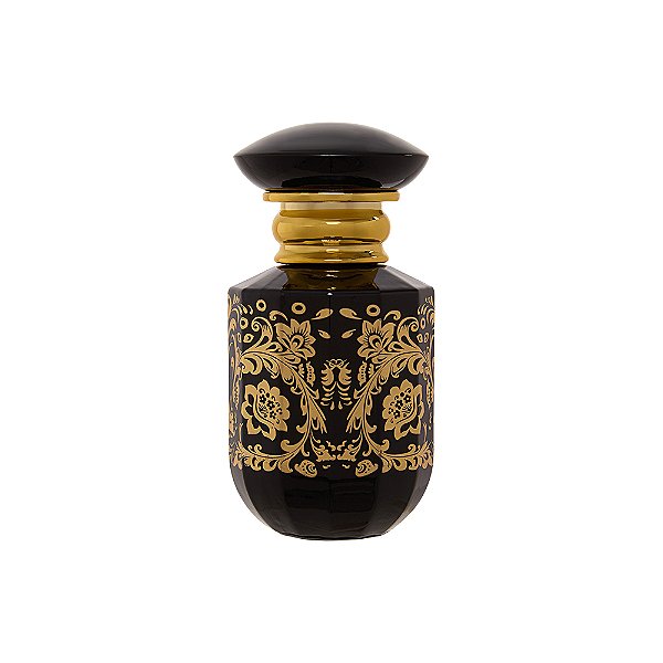 Frasco Árabe Sultan Black Árabe 50ml e Válvula Tampa Luxo 13/410