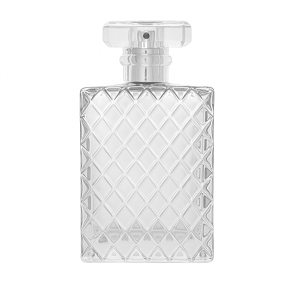 Frasco Cristale 100ml Válvula Prata Tampa Luxo 15/410