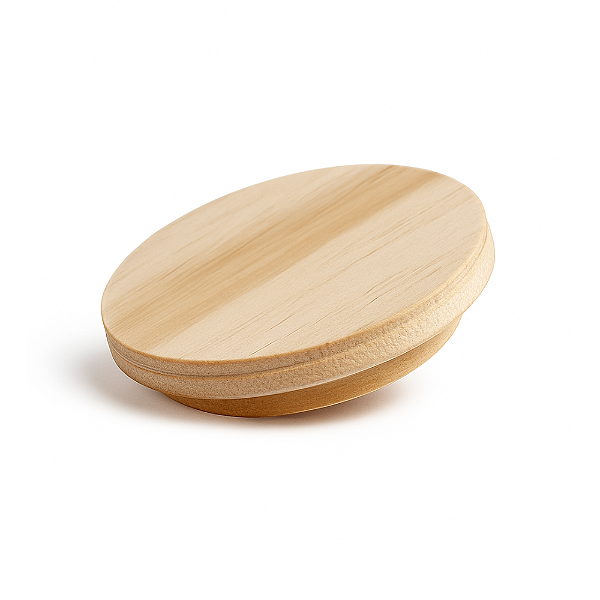 Tampa Madeira Pinus Para Pote Vidro Vela Patê
