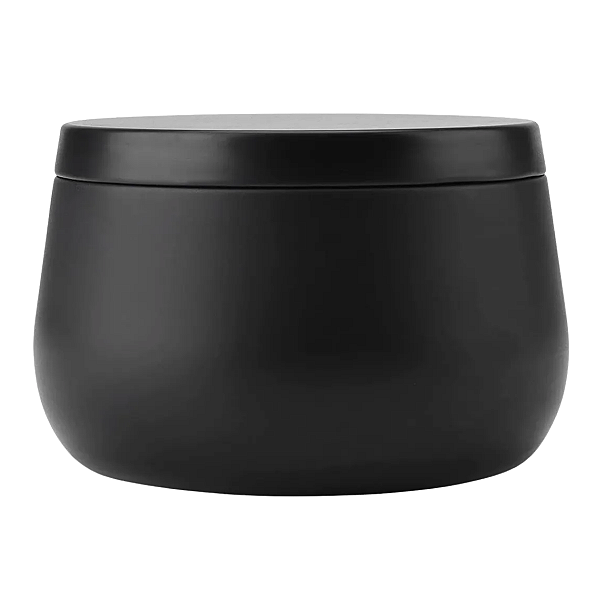 Lata Vela Colors Preta 240ml Com Tampa