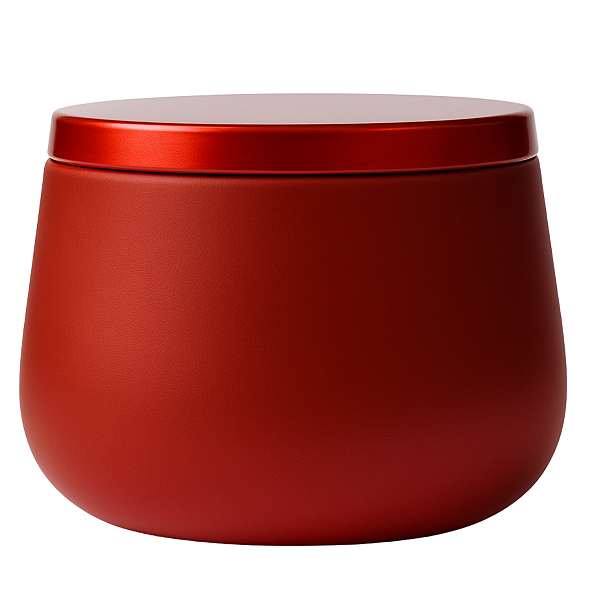 Lata Vela Colors Vermelha 240ml Com Tampa