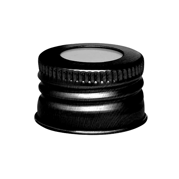 Tampa Preta Alumínio Rosca 28/410