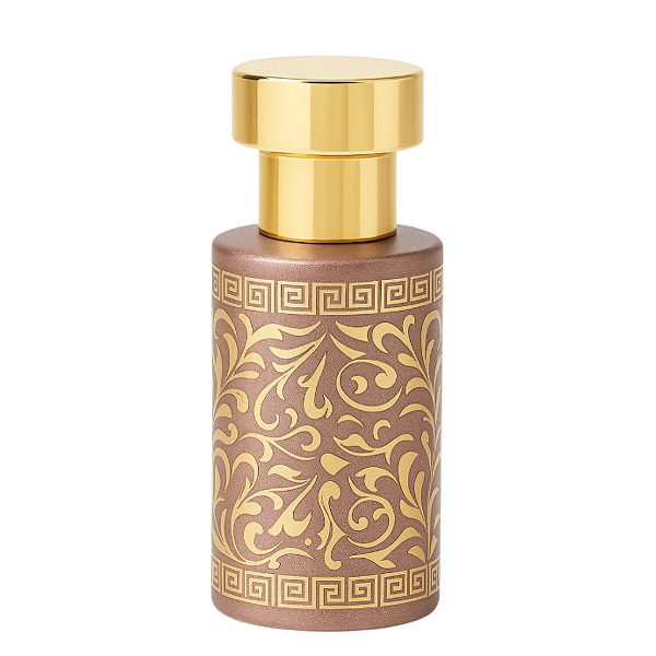 Frasco Fatihah Taupe Gold 30ml e Válvula Tampa Luxo Rosca 15/400