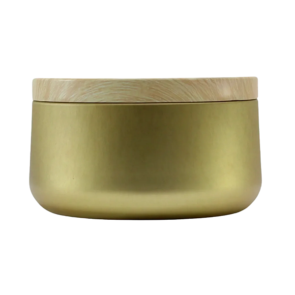 Lata para Vela Aurora Dourado C/ Tampa 120ml