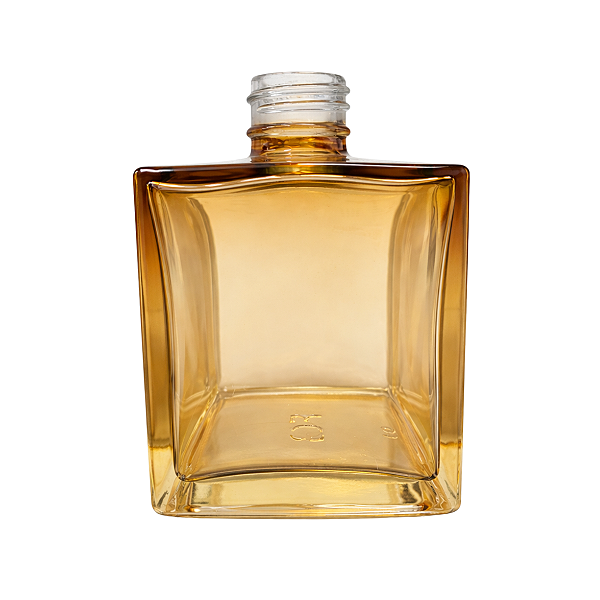 Frasco De Vidro Cubo Âmbar 250ml Rosca 28/410