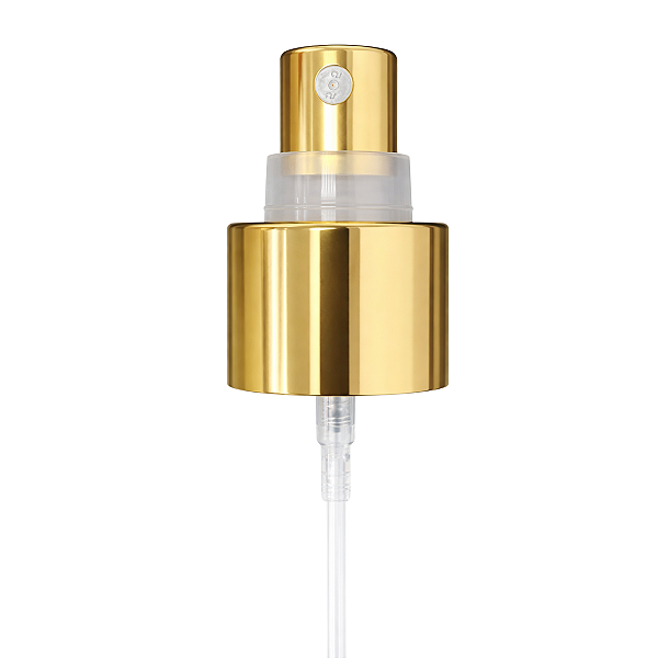 Válvula Semi Luxo Spray Dourada Tampa Plástica Rosca 24/410