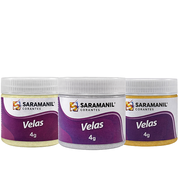 Corante Saramanil Cintilante Para Velas Anilina Óleo Pó 4grs