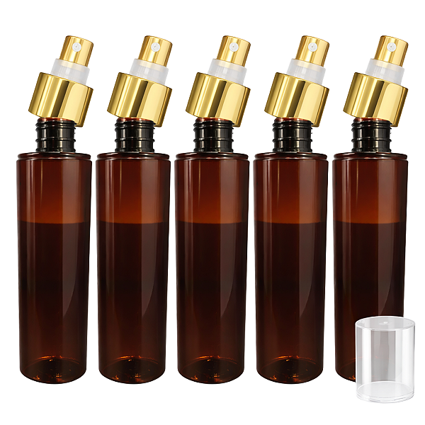 Kit Frasco Pet Âmbar Dourado 200ml Body Splash Com Válvula Spray Semi Luxo Rosca 24/410