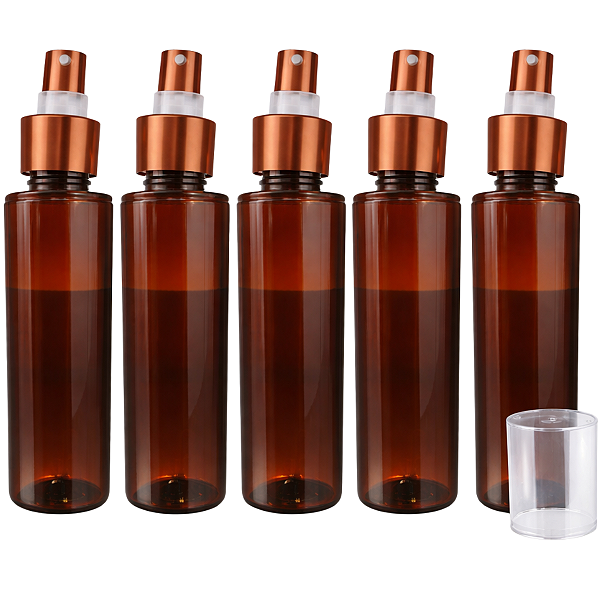 Kit Frasco Pet Âmbar 200ml Body Splash Com Válvula Spray Rosca 24/410