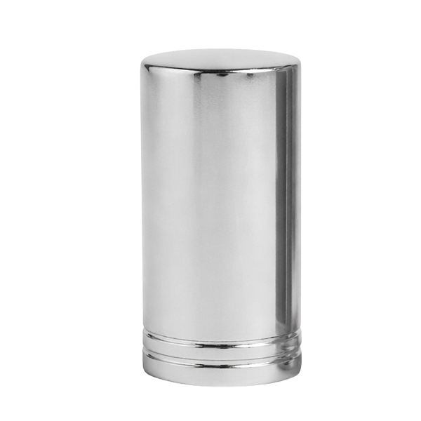 Sobretampa Luxo Duplo Frizo Prata Boca 15mm