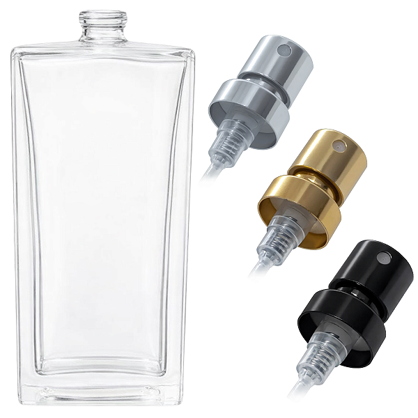 Kit Frasco Perfume Barra Recrave 15ml + Válvula Spray Luxo 15mm