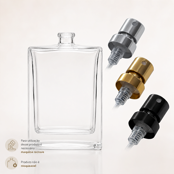 Kit Frasco Perfume Recrave 100ml Retan + Válvula Spray Luxo 15mm