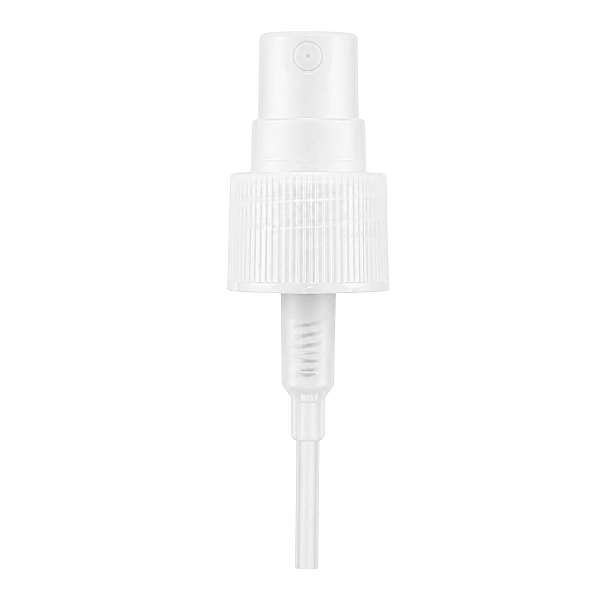 Válvula Plástica Spray Branca Com Tampa Transpsrente Rosca 24/410