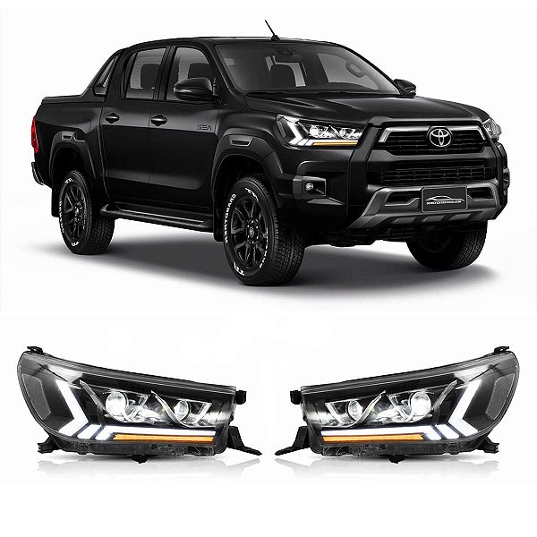 FAROL PRINCIPAL TOYOTA HILUX LED DRL SEQUENCIAL 14105
