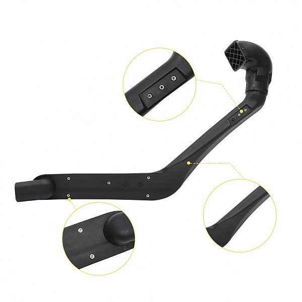 KIT SNORKEL TOYOTA HILUX VIGO ABS PRETO Vo6