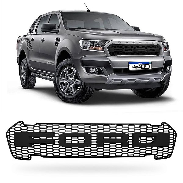 GRADE DIANTEIRO FORD RANGER RAPTOR PRETO Vo6