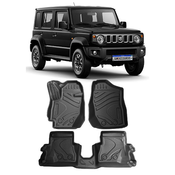 JOGO DE TAPETE INTERNO SUZUKI JIMNY AUTOMÁTICO 2019 ATE 2020 MODELO EMBORRACHADO
