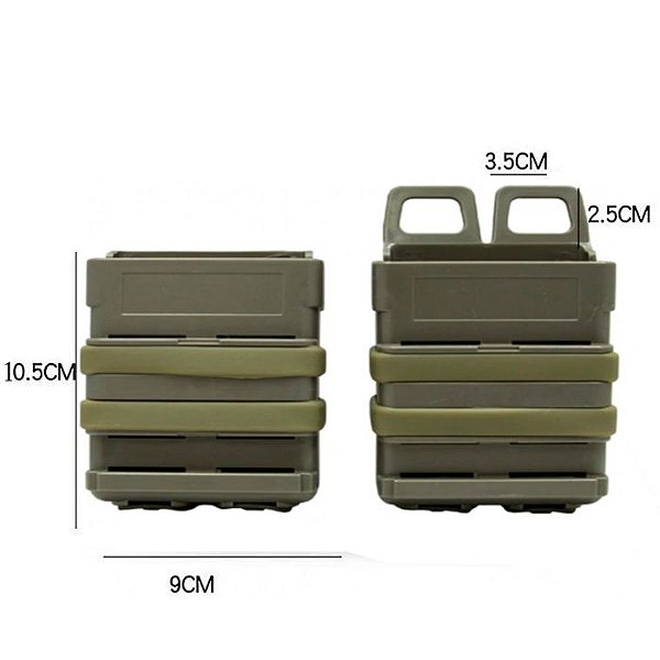 Porta Carregador Duplo Fuzil 7.62 IMBEL IA2 FAL PARAFAL AK47 M4A1