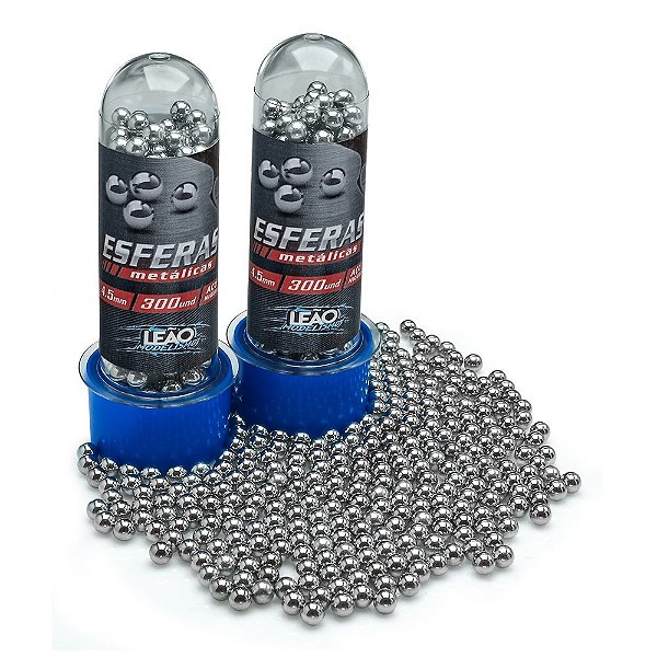 600 Esferas De Aço 4.5mm Leão para Pistolas e Rifles Co2 C11 Airgun e Airsoft