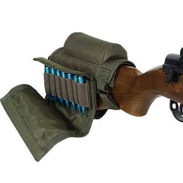 Kit Coronha Porta Munição Suporte Apoio Carabina Rifle Green