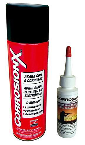 Kit Corrosion X Oleo Arma 30ml + Spray 300ml Anti Oxidação